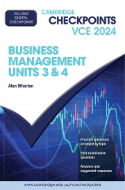 CHECKPOINTS VCE BUSINESS MANAGEMENT UNITS 3&4 2024 (INCL. BOOK & DIGITAL)