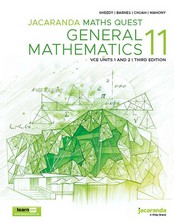 JACARANDA MATHS QUEST 11 GENERAL MATHEMATICS VCE UNITS 1&2 (3RD ED) (INCL. BOOK & DIGITAL)