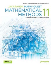 JACARANDA MATHS QUEST 11 MATHEMATICAL METHODS VCE UNITS 1&2 (3RD ED) (INCL. BOOK & DIGITAL)