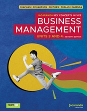 KEY CONCEPTS IN VCE BUSINESS MANAGEMENT U3&4 (7TH ED) (JACARANDA) (INCL. BOOK & DIGITAL)