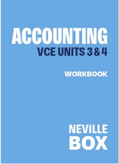 MATILDA ACCOUNTING VCE UNITS 3&4 (7TH ED) WORKBOOK