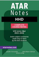 ATAR NOTES HHD VCE UNITS 3&4 COMPLETE COURSE NOTES (2022-2024) (HEALTH & HUMAN DEVELOPMENT)