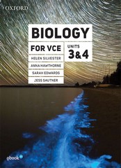 BIOLOGY FOR VCE UNITS 3&4 (OXFORD) (INCL. BOOK & DIGITAL)