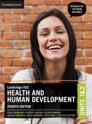 CAMBRIDGE VCE HEALTH & HUMAN DEVELOPMENT U1&2 (4TH ED) (INCL. BOOK & DIGITAL)