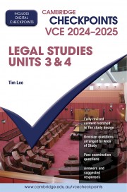 CHECKPOINTS VCE LEGAL STUDIES UNITS 3&4 2024-2025 (INCL. BOOK & DIGITAL) CHECKPOINTS VCE LEGAL STUDIES UNITS 3&4 2024-2025 (INCL. BOOK & DIGITAL)