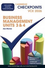 CHECKPOINTS VCE BUSINESS MANAGEMENT UNITS 3&4 2026 (INCL. BOOK & DIGITAL)