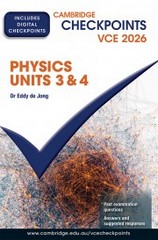CHECKPOINTS VCE PHYSICS UNITS 3&4 2026 (INCL. BOOK & DIGITAL)